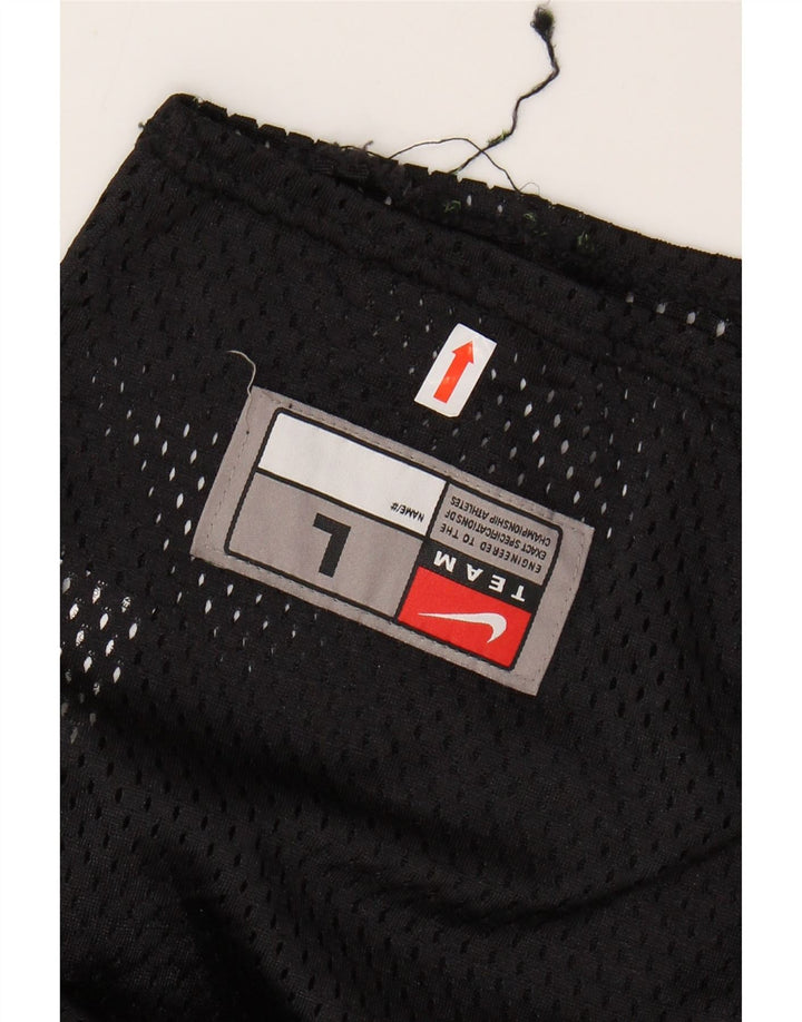 T-shirt da uomo NIKE Top grande in nylon nero