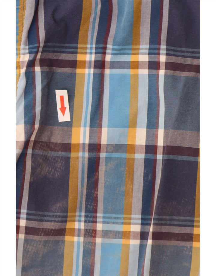 Camicia da uomo Tommy Hilfiger New York Fit Camicia in cotone a quadri blu medio