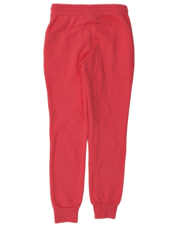Ellesse Pantaloni da tuta con grafica da donna Joggers UK 8 Small Cotone rosa