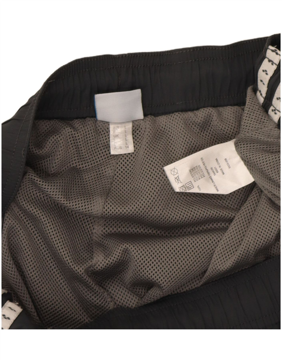 Pantaloni da tuta con grafica Arena da uomo, grandi, in poliestere grigio