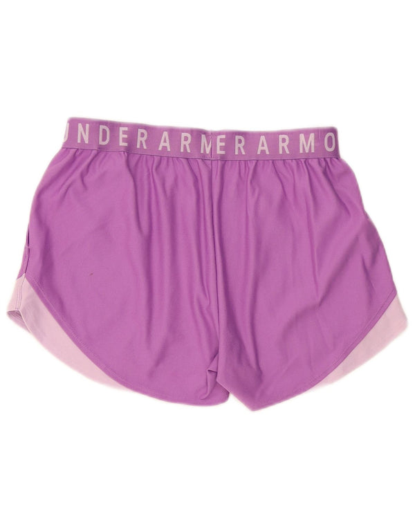 Pantaloncini sportivi con grafica da donna Under Armour UK 10 Small Purple Colourblock