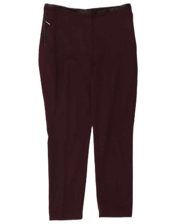 Pantaloni corti da donna Marks & Spencer UK 12 medi W30 L26 Borgogna