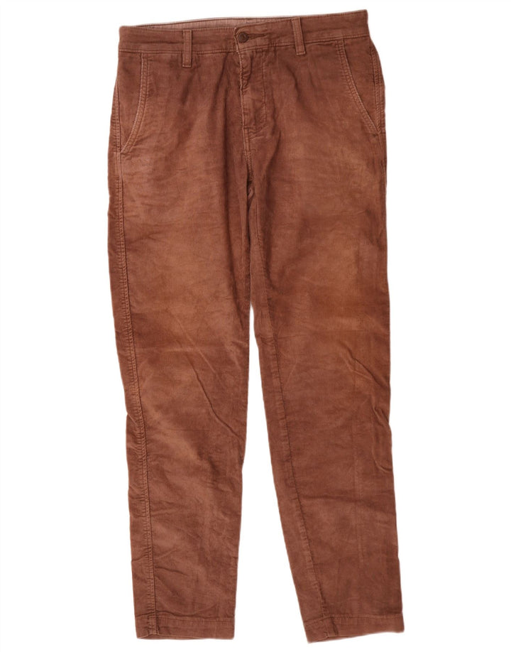Pantaloni Levi's da uomo in velluto a coste affusolati W30 L32 in cotone marrone