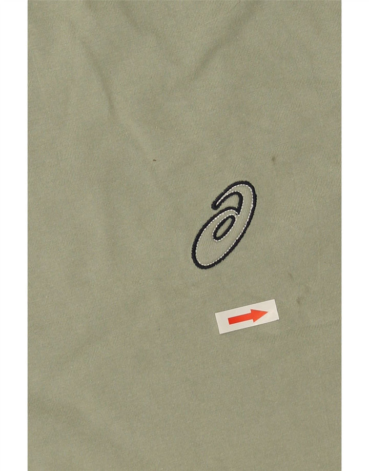 T-shirt da uomo Asics Top Large in cotone verde