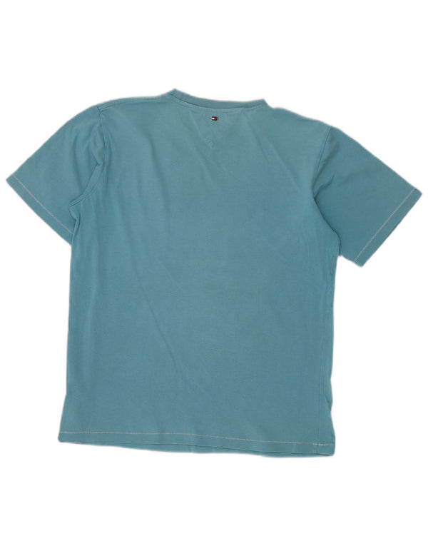 TOMMY HILFIGER T-shirt grafica per ragazzi 13-14 anni in cotone blu