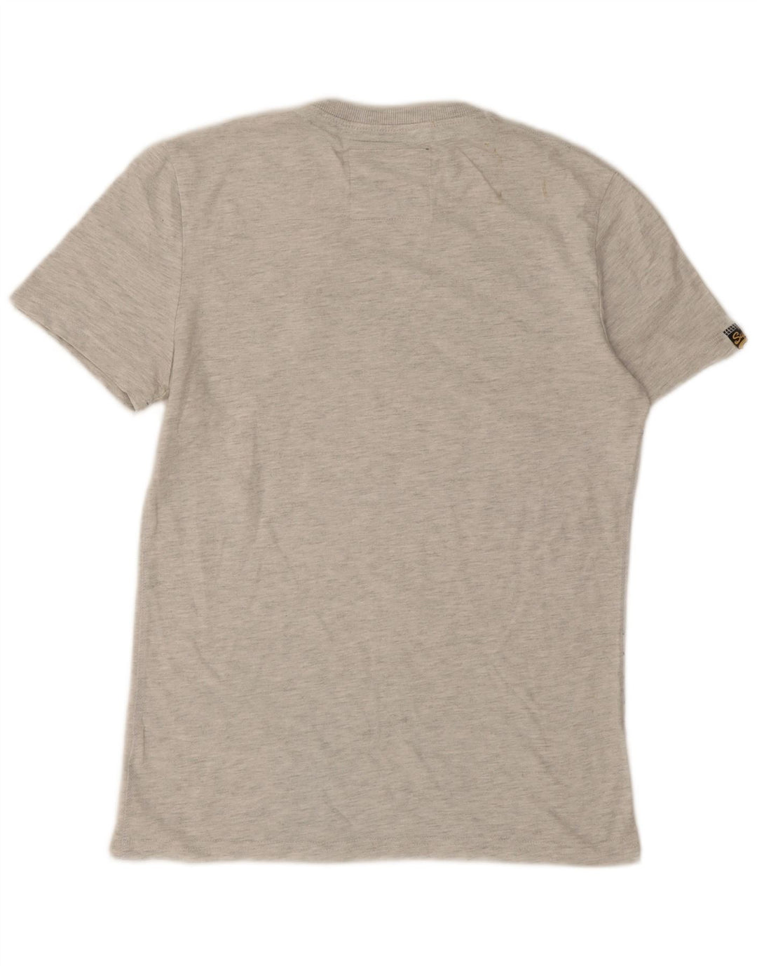 T-shirt grafica da uomo Superdry Top in cotone grigio medio