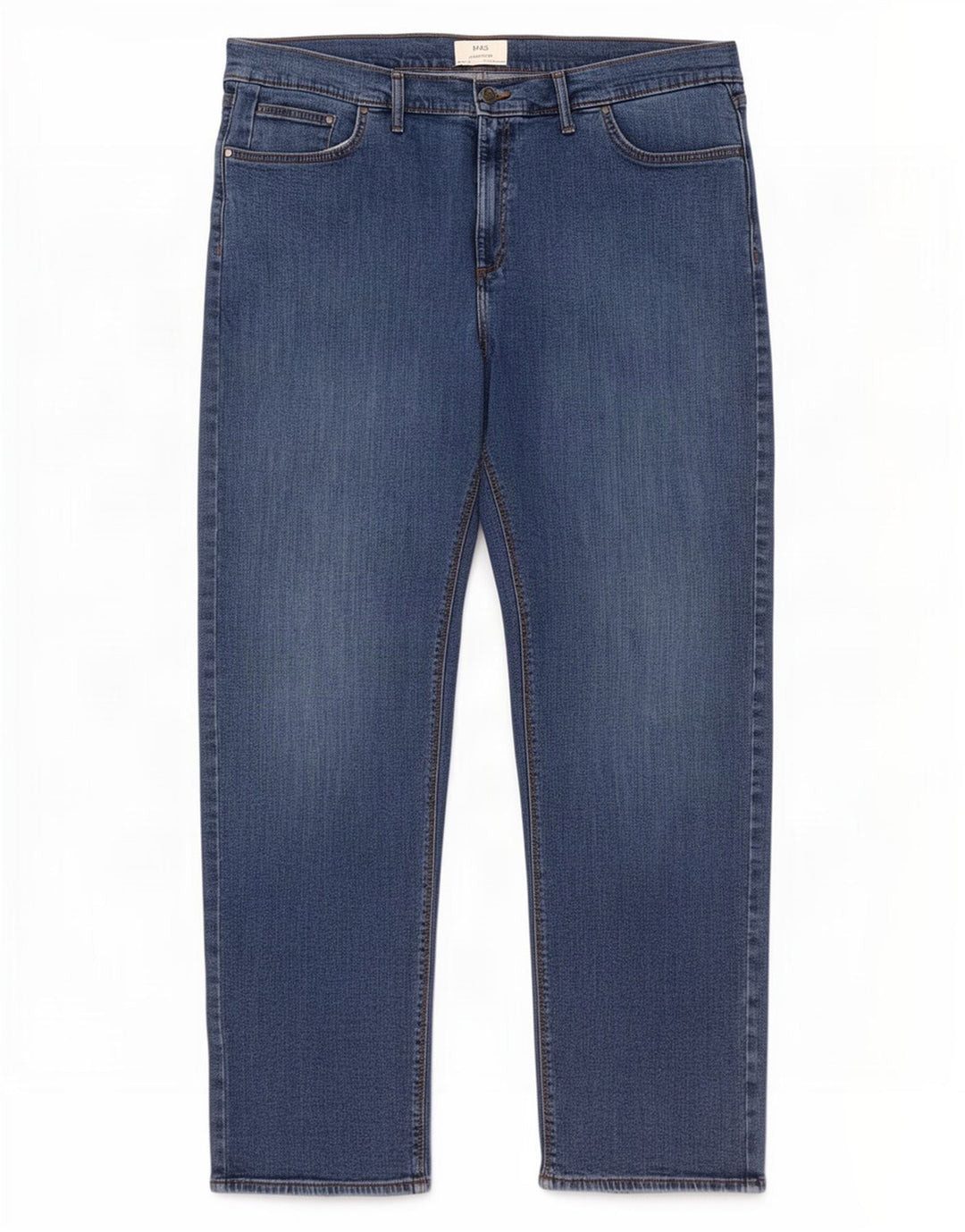 Jeans dritti da uomo Marks & Spencer W44 L31 cotone blu