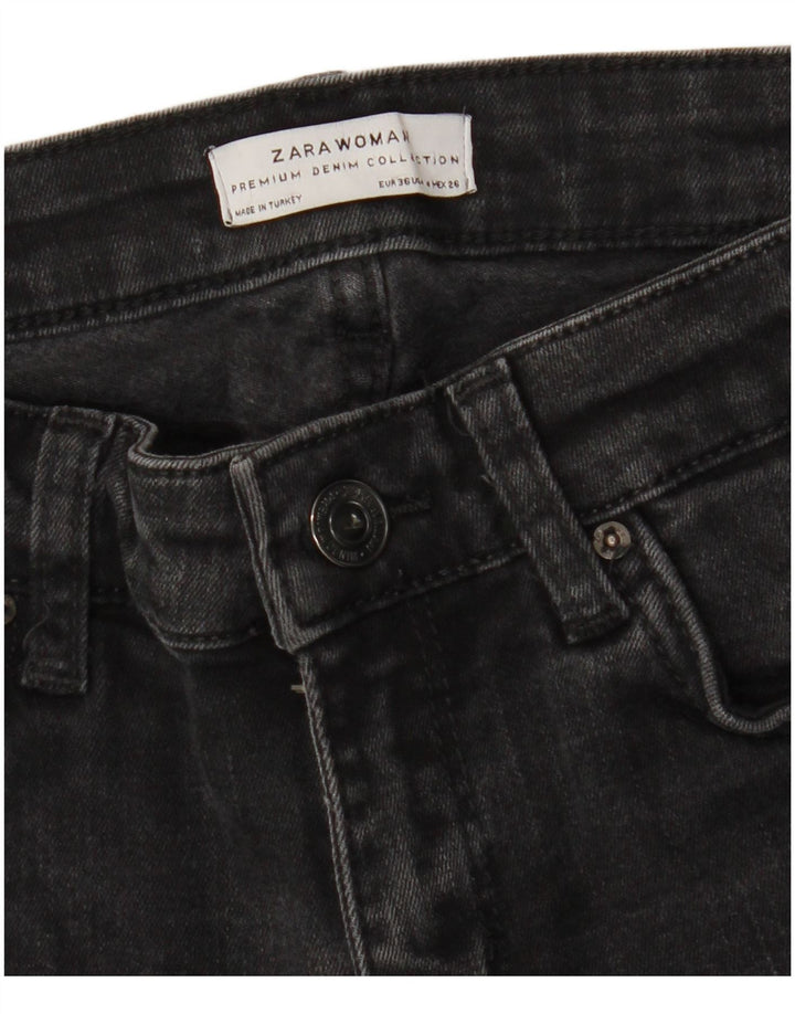 Jeans Bootcut da donna Zara EU 36 XS W26 L26 Nero