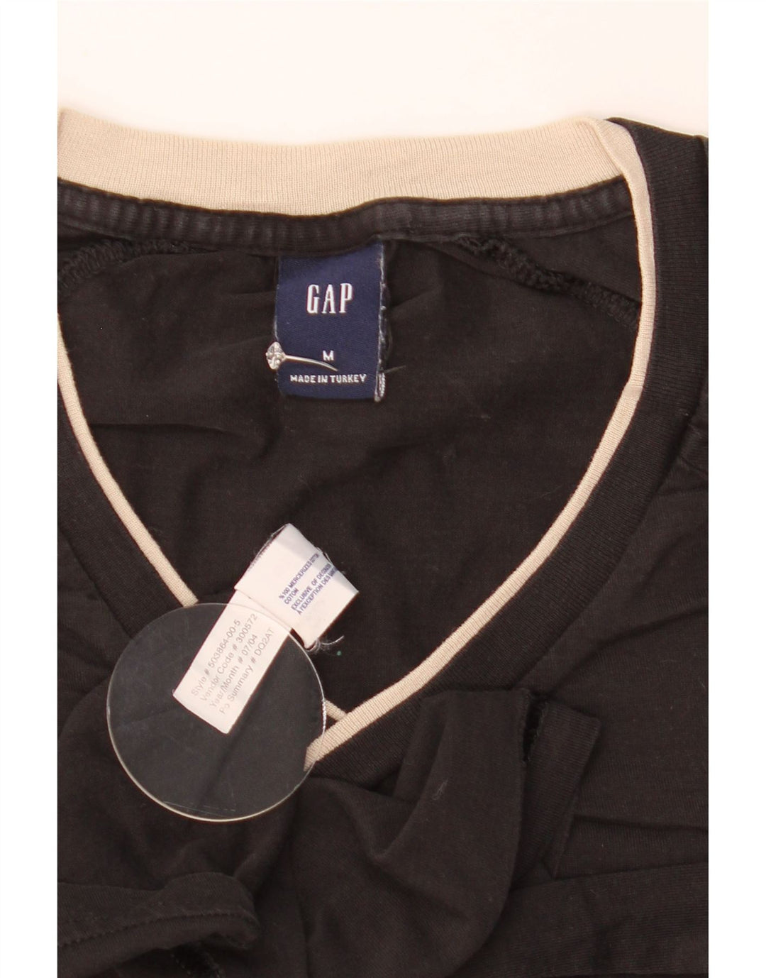 T-shirt da uomo Gap Top in cotone nero medio