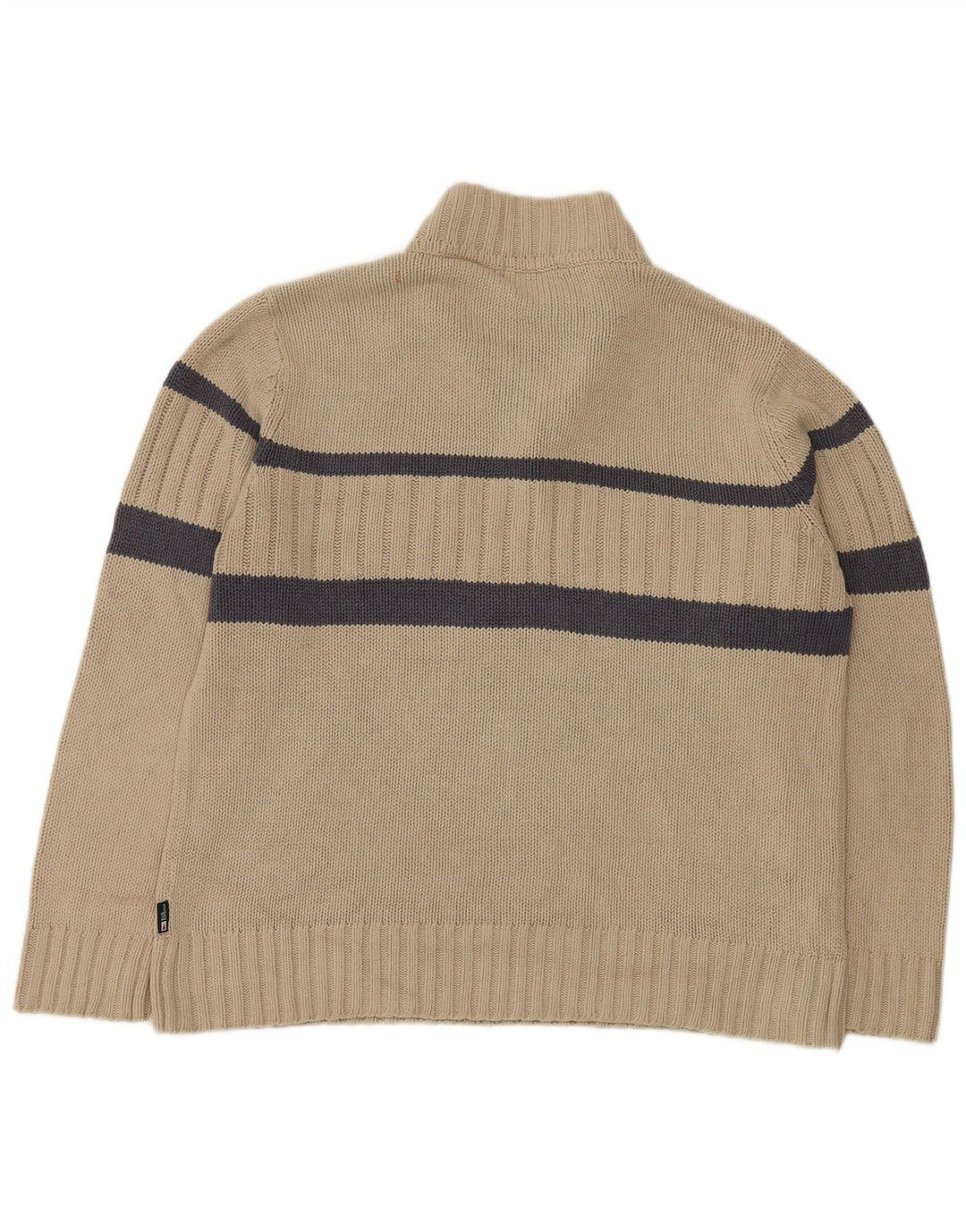 MARKS & SPENCER Maglione da uomo con collo con zip blu Harbour grande beige
