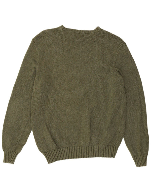 Polo Ralph Lauren Maglione girocollo da uomo in cotone medio kaki