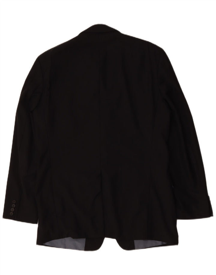 Giacca blazer da uomo a 2 bottoni Hugo Boss EU 52 XL Lana vergine blu navy