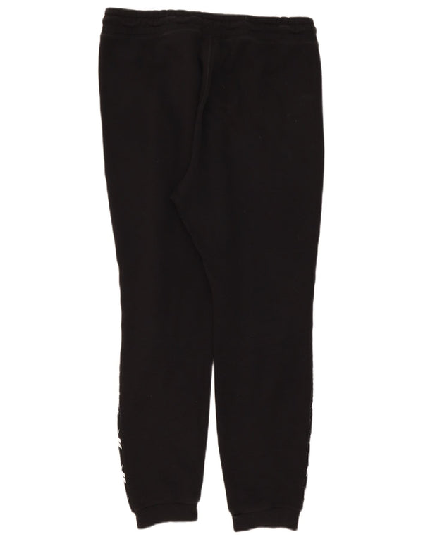 Pantaloni da tuta con grafica Reebok da uomo, pantaloni da jogging, cotone medio nero