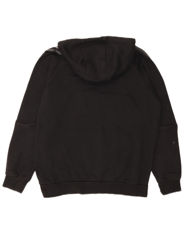 Felpa con cappuccio da uomo ADIDAS media cotone nero