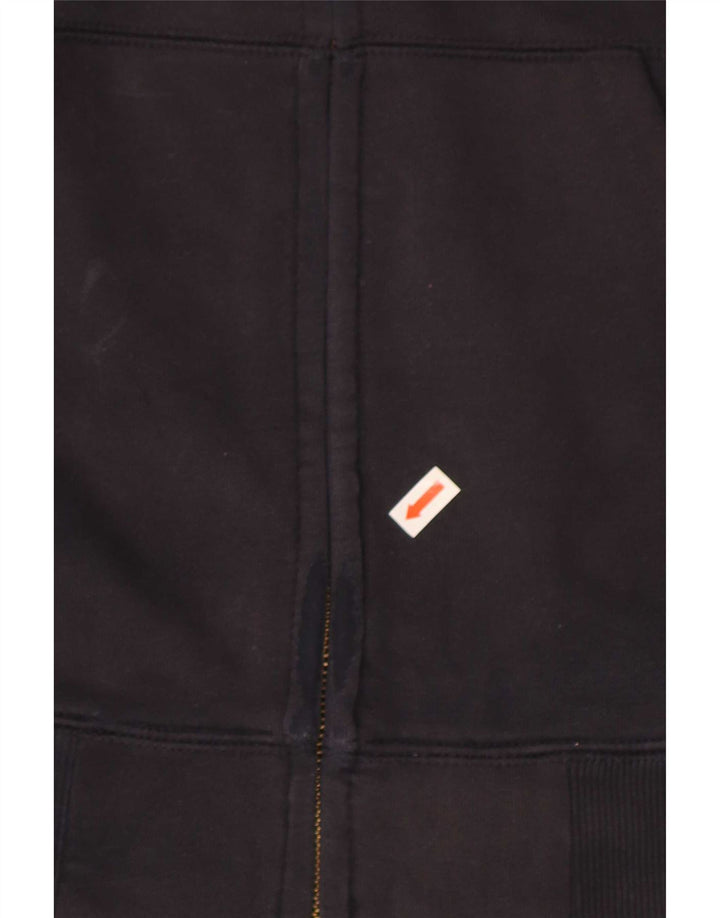 Maglione con cappuccio e zip da uomo Carhartt in cotone blu navy medio