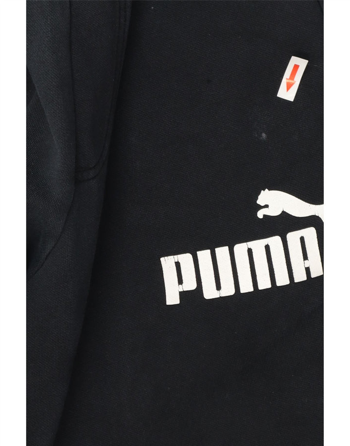 Pantaloni da tuta grafica da uomo Puma Joggers medio cotone nero