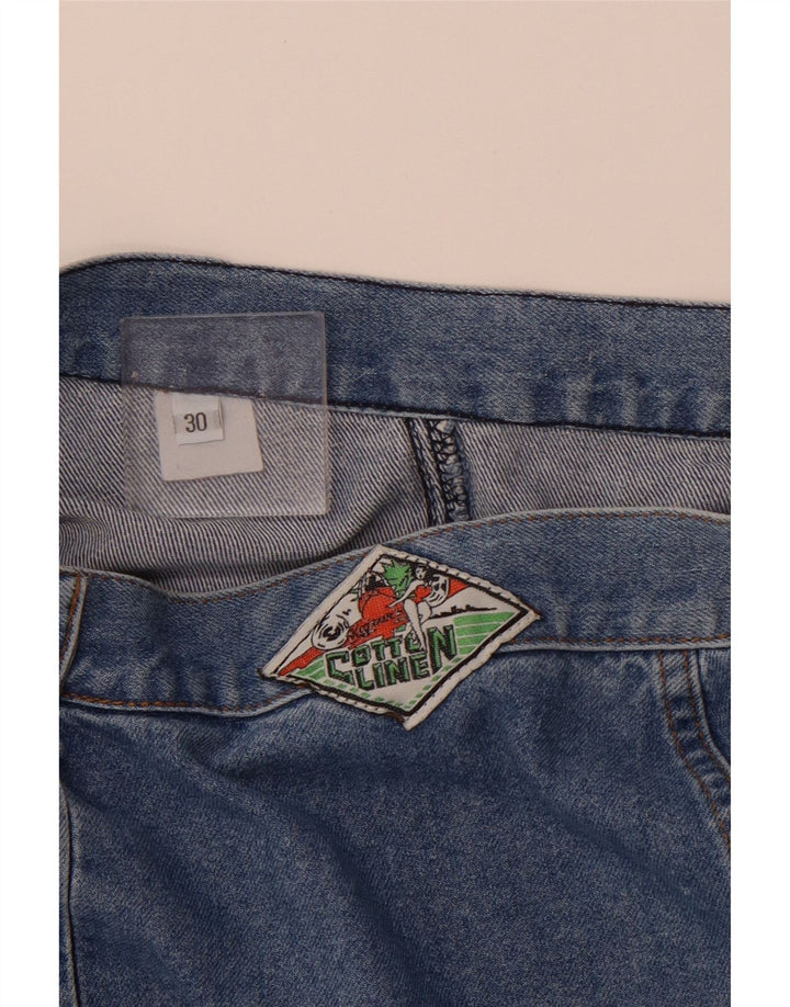 Gonna di jeans da donna VINTAGE W30 blu medio