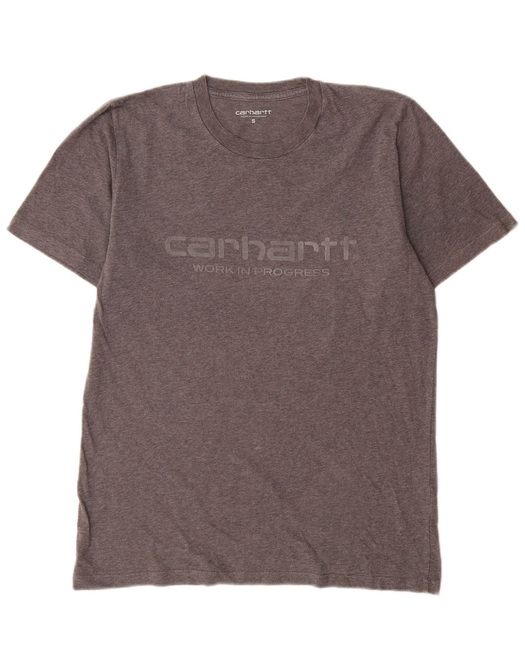 T-shirt grafica da uomo Carhartt Top piccola in cotone grigio