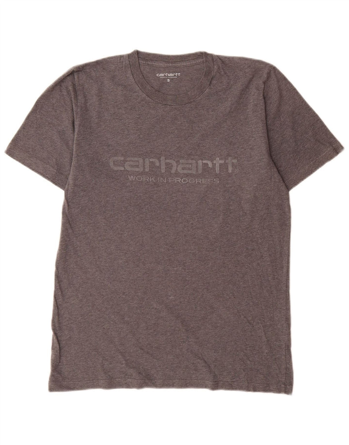 T-shirt grafica da uomo Carhartt Top piccola in cotone grigio