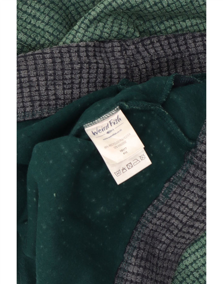 Maglione in pile da uomo con collo con zip Weird Fish XL verde poliestere