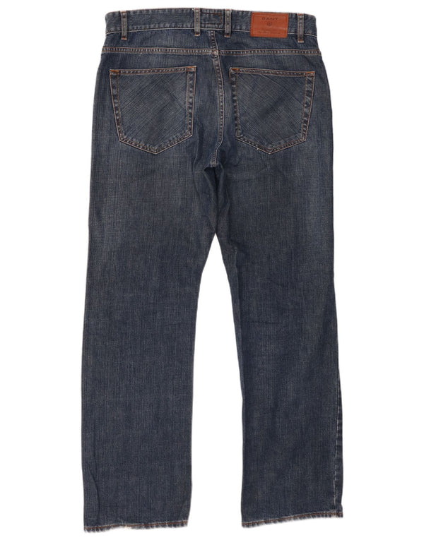 Jeans dritti da uomo Gant W34 L32 in cotone blu