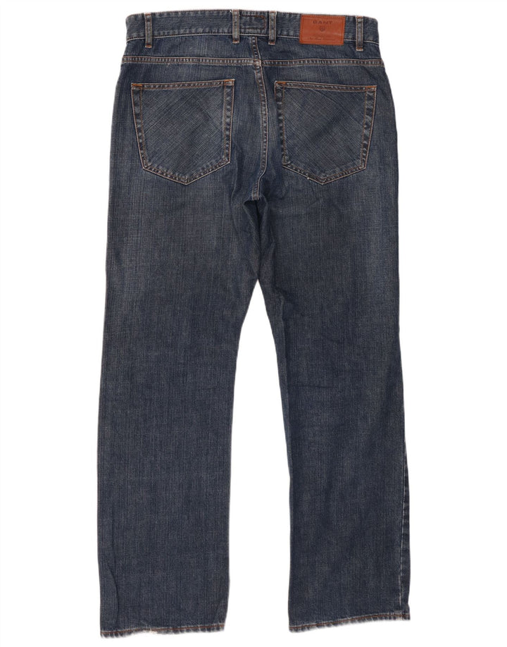 Jeans dritti da uomo Gant W34 L32 in cotone blu