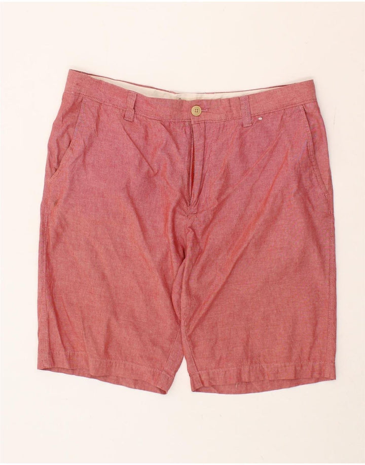 J. CREW Mens Chino Shorts W34 Large Red Cotton Vintage J. Crew and Second-Hand J. Crew from Messina Hembry 