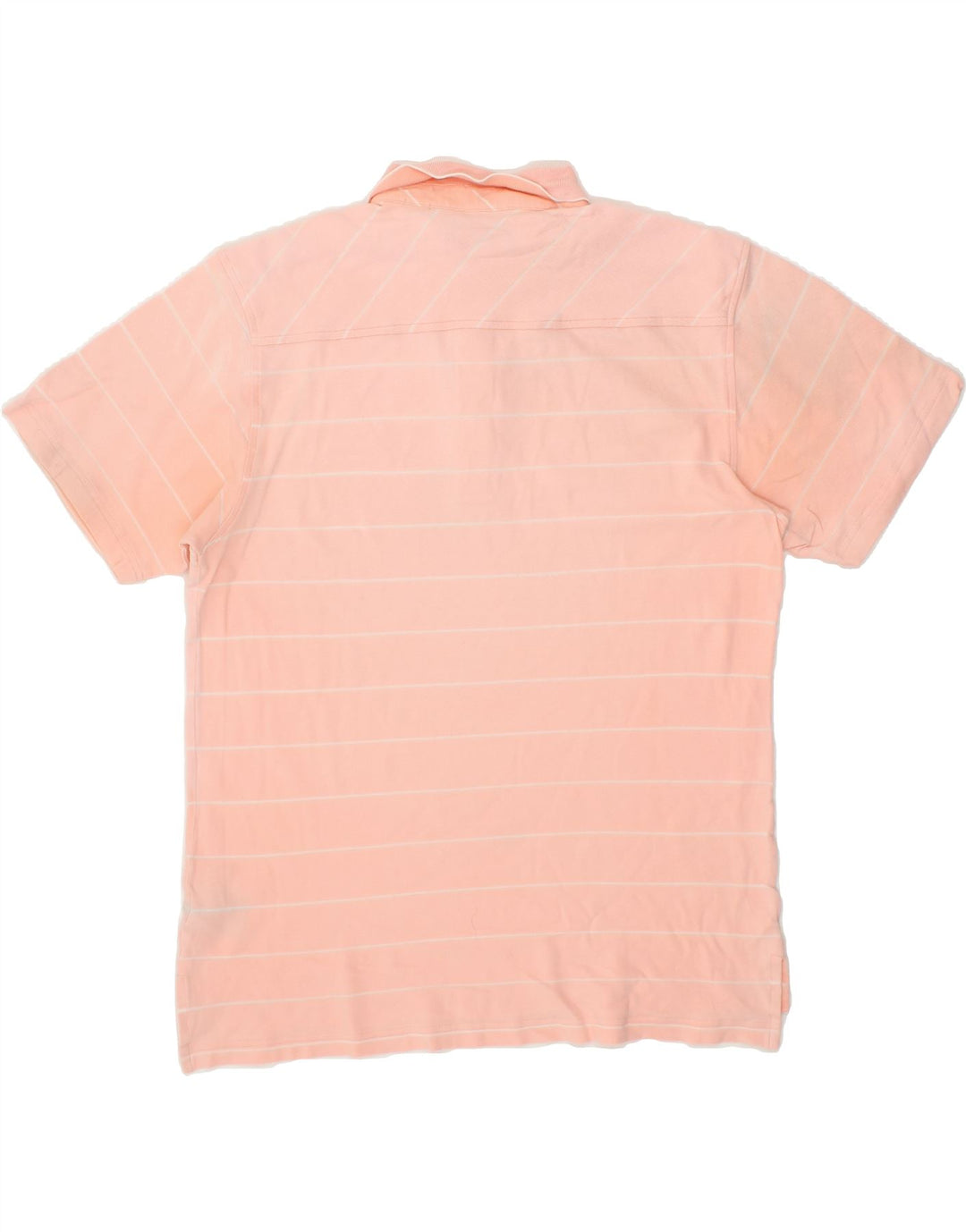 FILA Mens Polo Shirt Medium Pink Striped Vintage Fila and Second-Hand Fila from Messina Hembry 