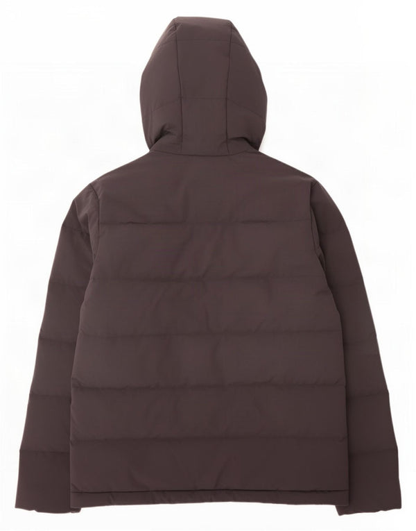 Giacca imbottita con cappuccio da donna Adidas UK 4/6 XS poliestere nero