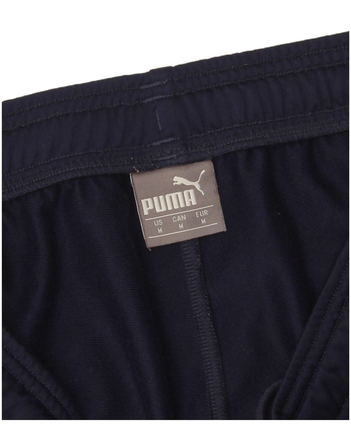 Pantaloni da tuta da uomo Puma Joggers medi in poliestere blu navy