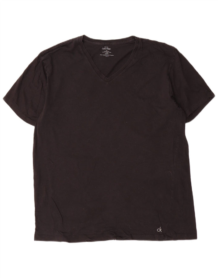 CALVIN KLEIN T-shirt da uomo grande grande nera
