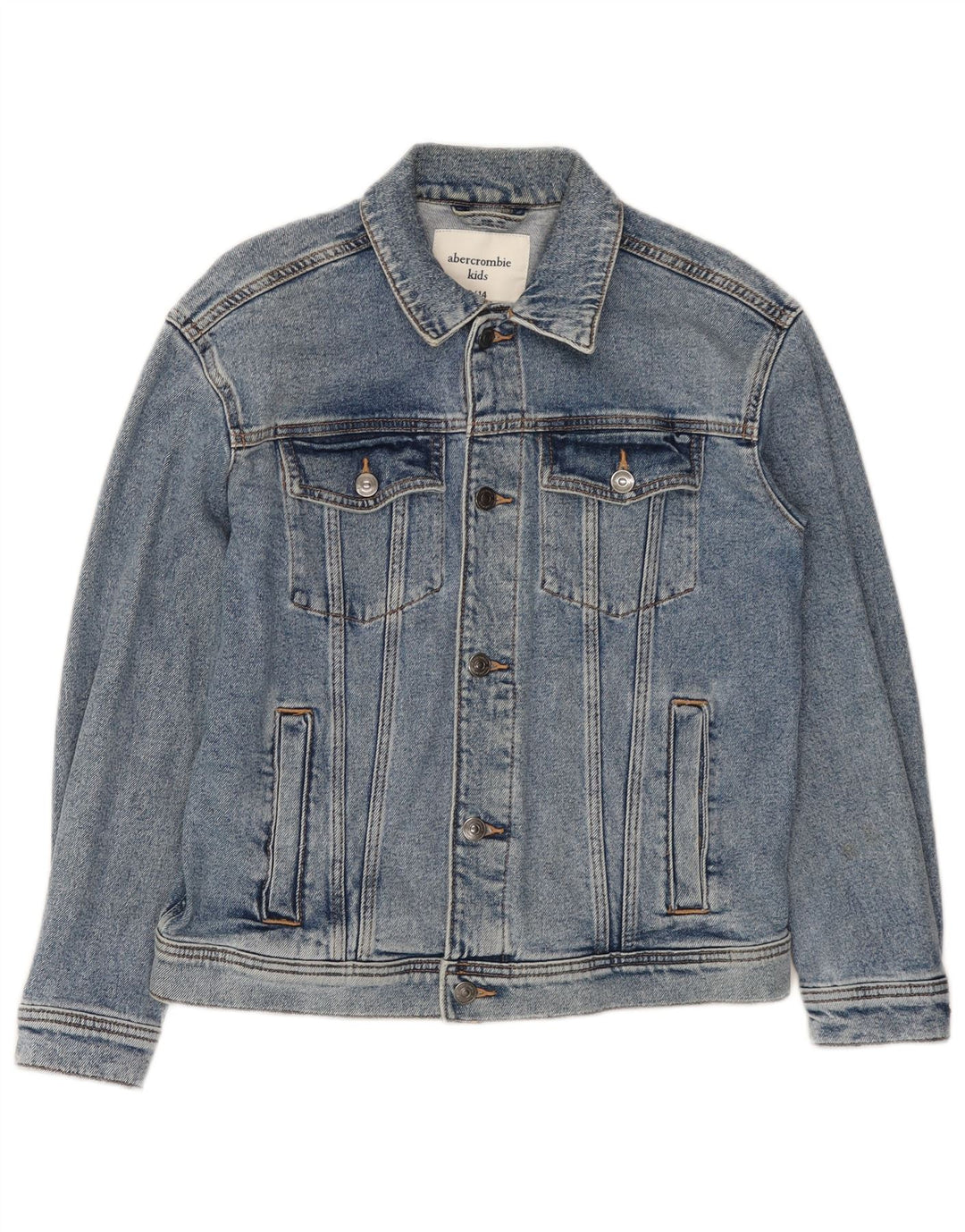 ABERCROMBIE & FITCH Giacca in denim da bambino 13-14 anni in cotone blu