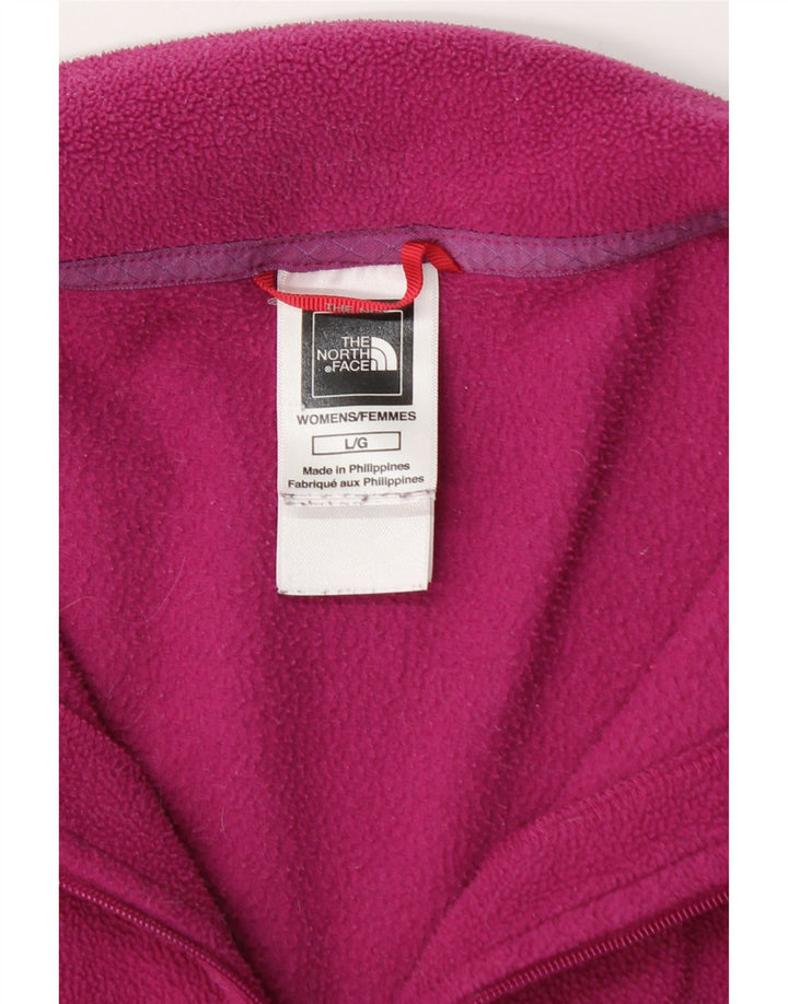 Maglione in pile da donna con collo e zip The North Face UK 16 Large Rosa Poliestere