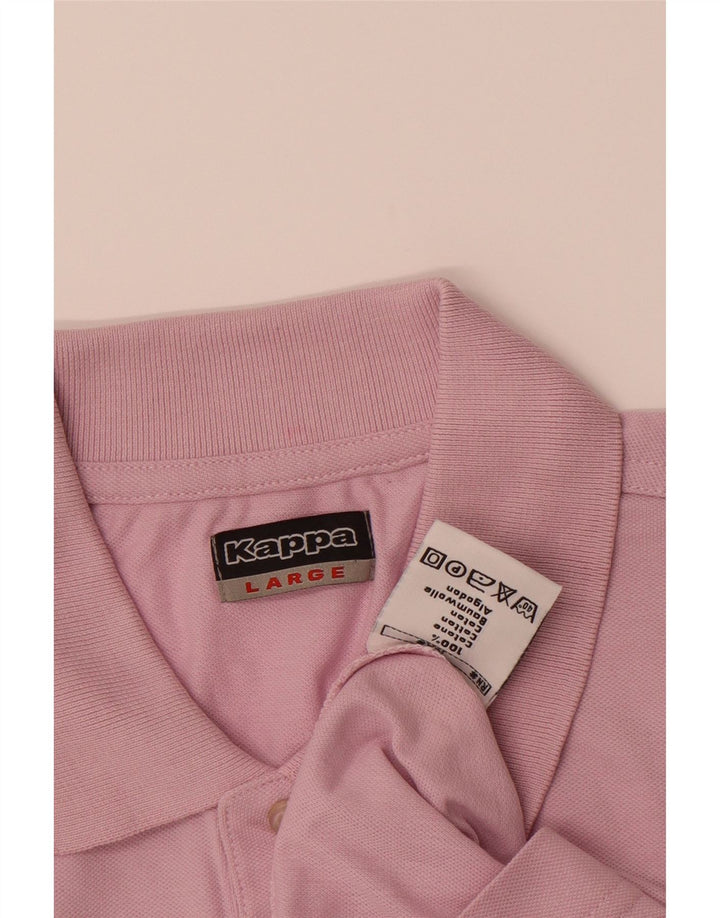 KAPPA Mens Polo Shirt Large Pink Cotton Vintage Kappa and Second-Hand Kappa from Messina Hembry 