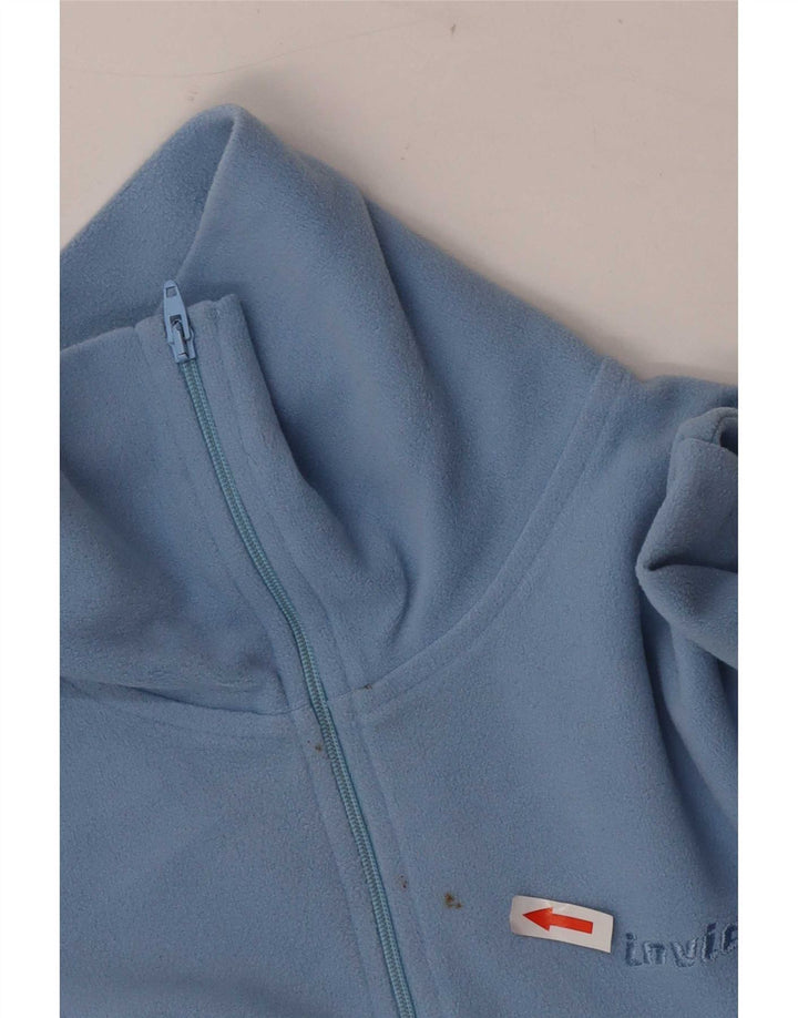 Maglione in pile da donna con collo con zip Invicta UK 16 grande blu