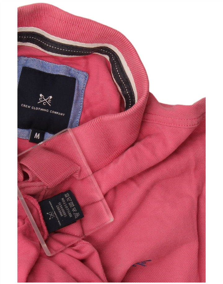 Crew Clothing Polo da uomo in cotone rosa medio