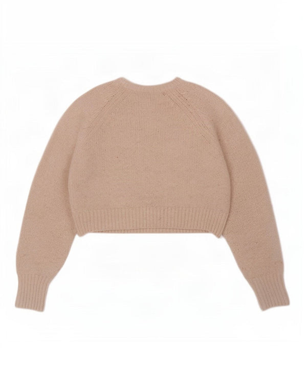 Hollister Donna Maglione Crop Oversize con Collo a Barca UK 6 XS Bianco Sporco