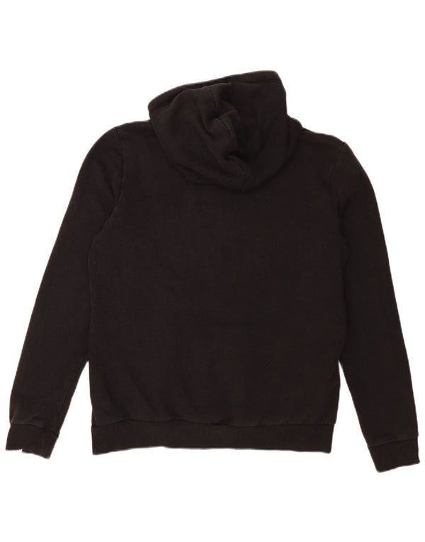 Felpa con cappuccio da donna Puma UK 14 grande cotone nero