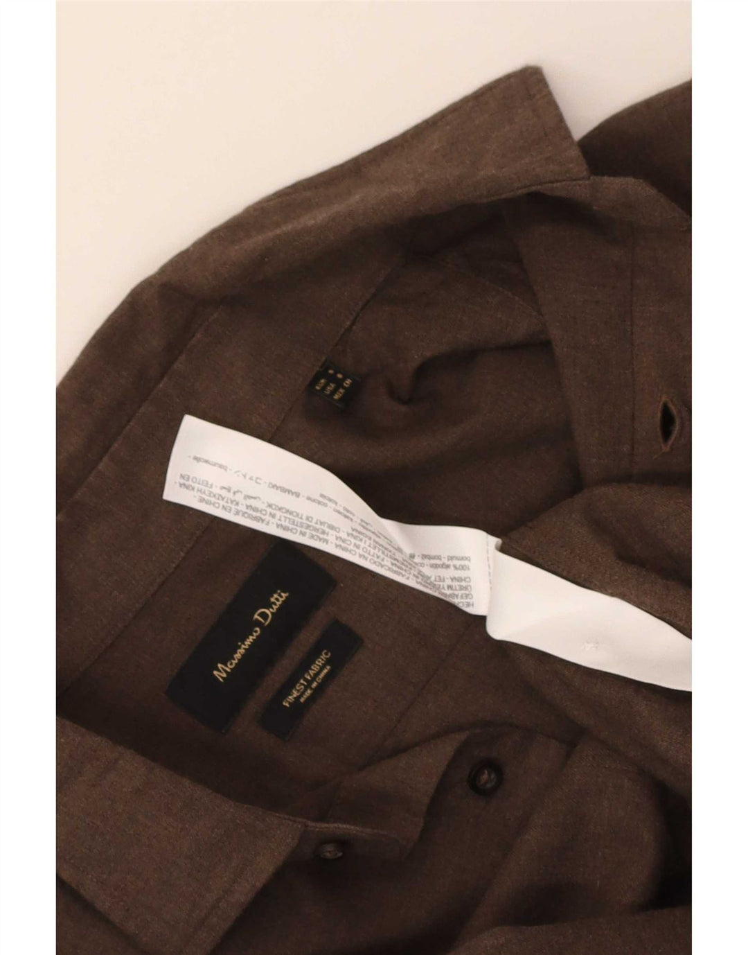 Camicia Uomo Massimo Dutti Piccola Marrone Cotone