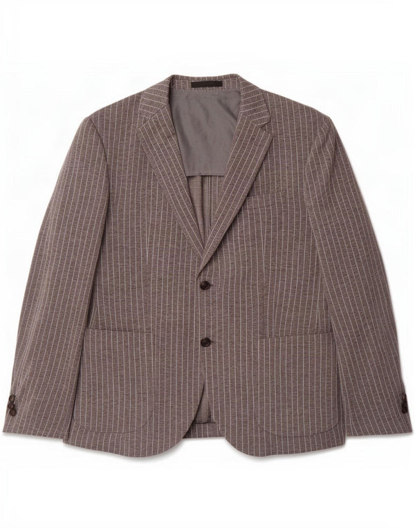 Giacca blazer da uomo a 2 bottoni Joop UK 40 grande gessato grigio