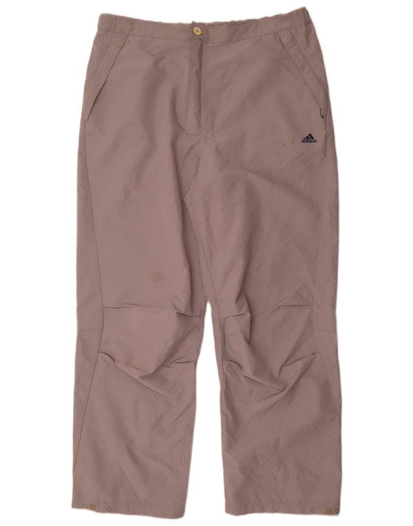 Pantaloni chino dritti da uomo Adidas XL W40 L32 poliestere grigio