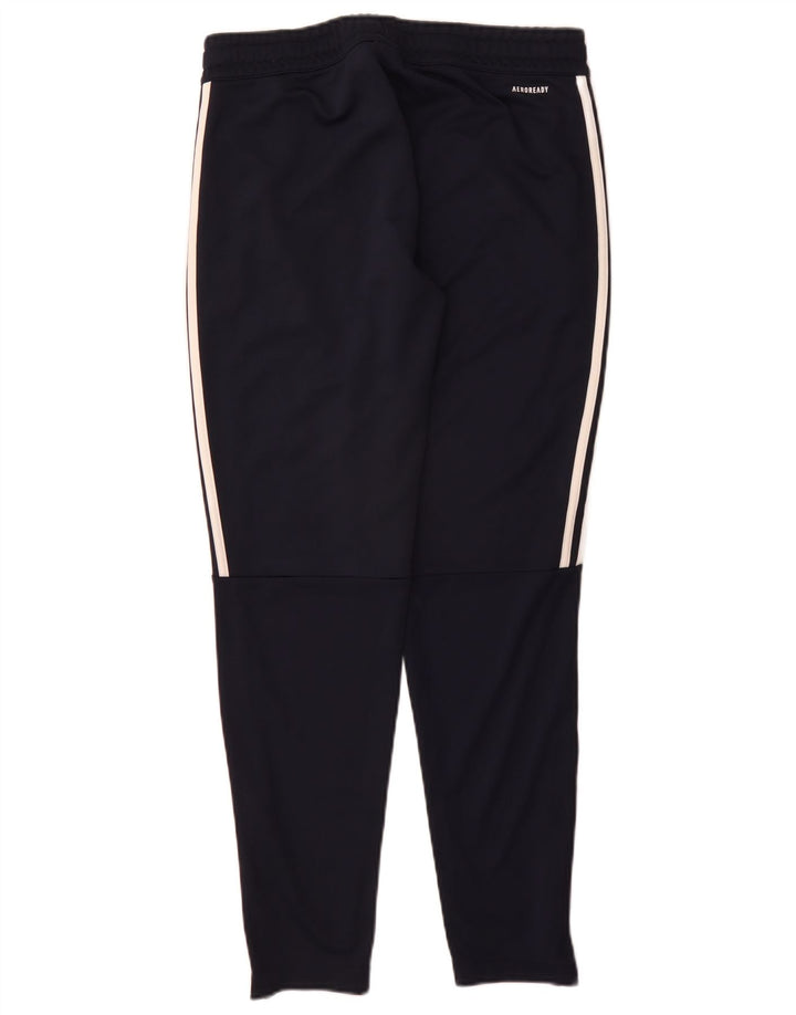 Pantaloni da tuta da donna Adidas UK 12/14 Poliestere blu navy medio