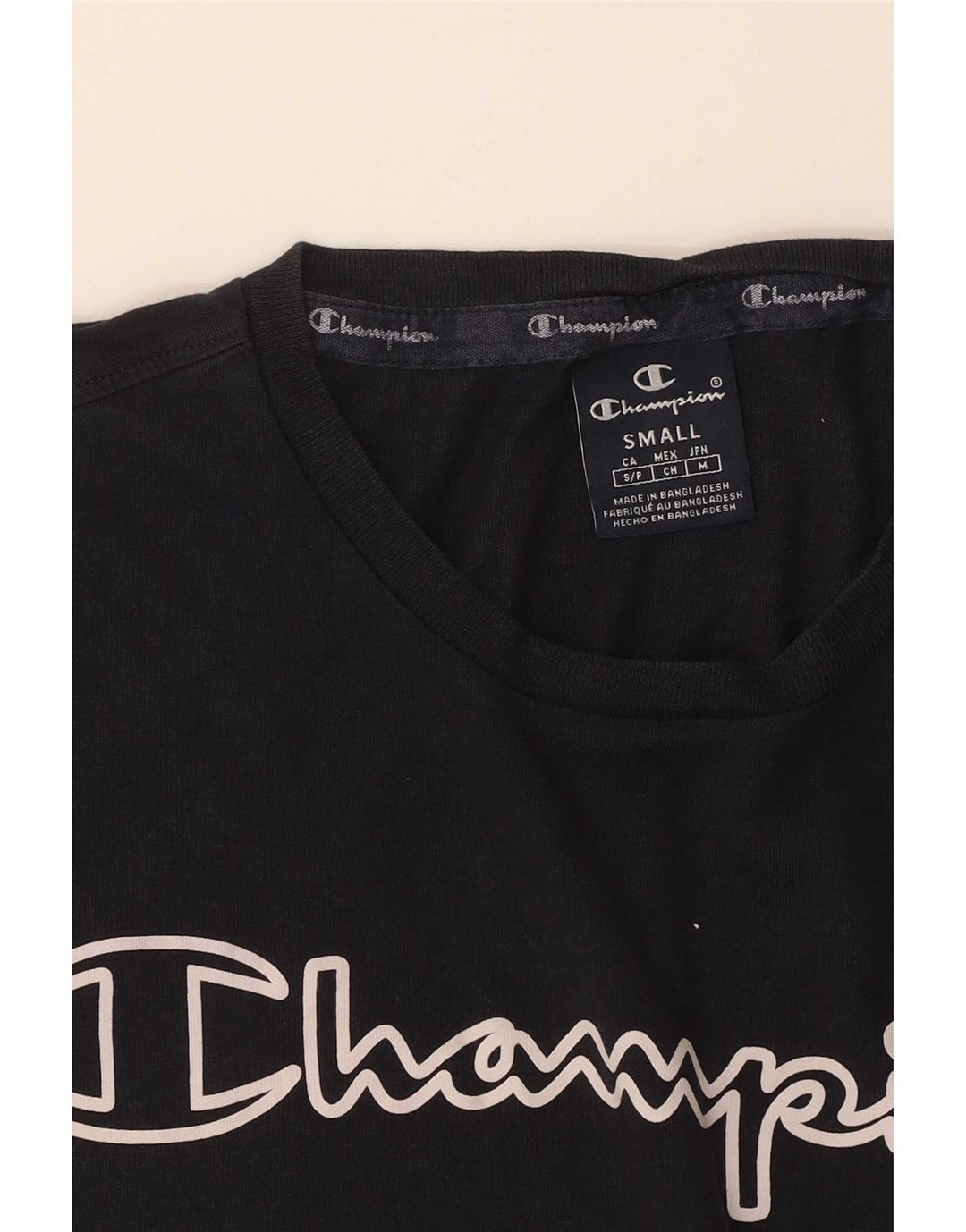 T-shirt grafica da uomo Champion Top Small Blu Navy