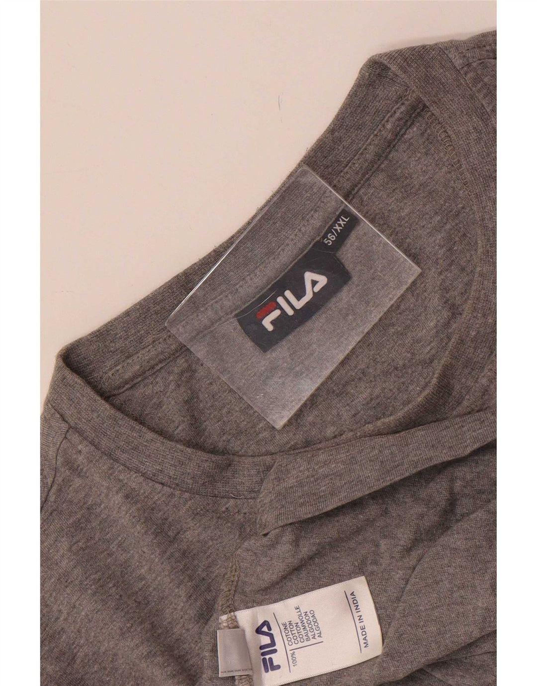 Maglietta da uomo Fila Top IT 56 2XL Grigia chiazzata