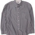 Camicia da uomo Roccobarocco taglia 45 18 2XL a righe grigie