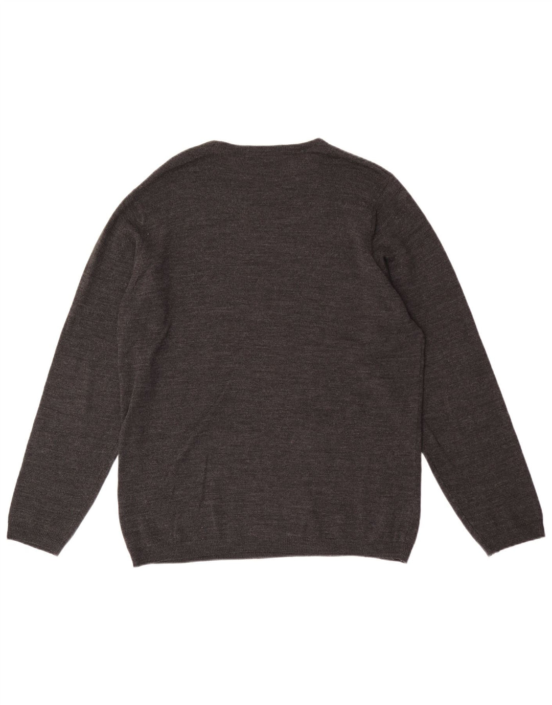 Maglione maglione girocollo da uomo Marks & Spencer grigio medio in acrilico