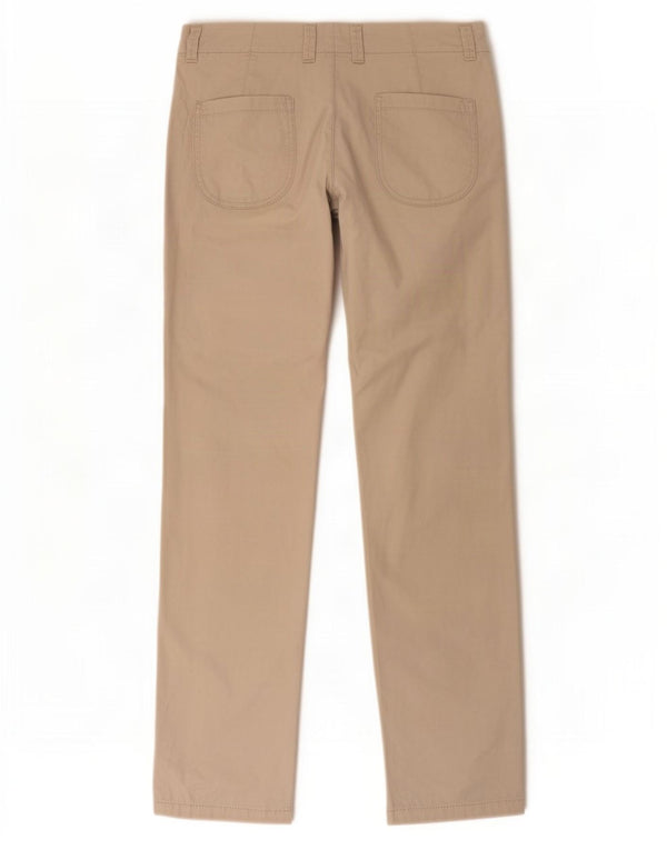 Pantaloni chino dritti da donna Marks & Spencer UK 14 Large W36 L30 Beige