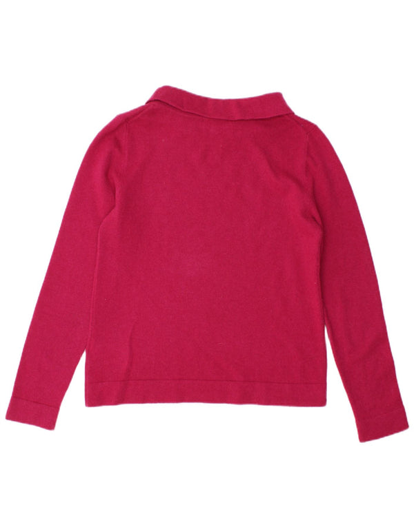 Hobbs Womens Roll Neck Jumper Sweater UK 10 Small Pink Wool