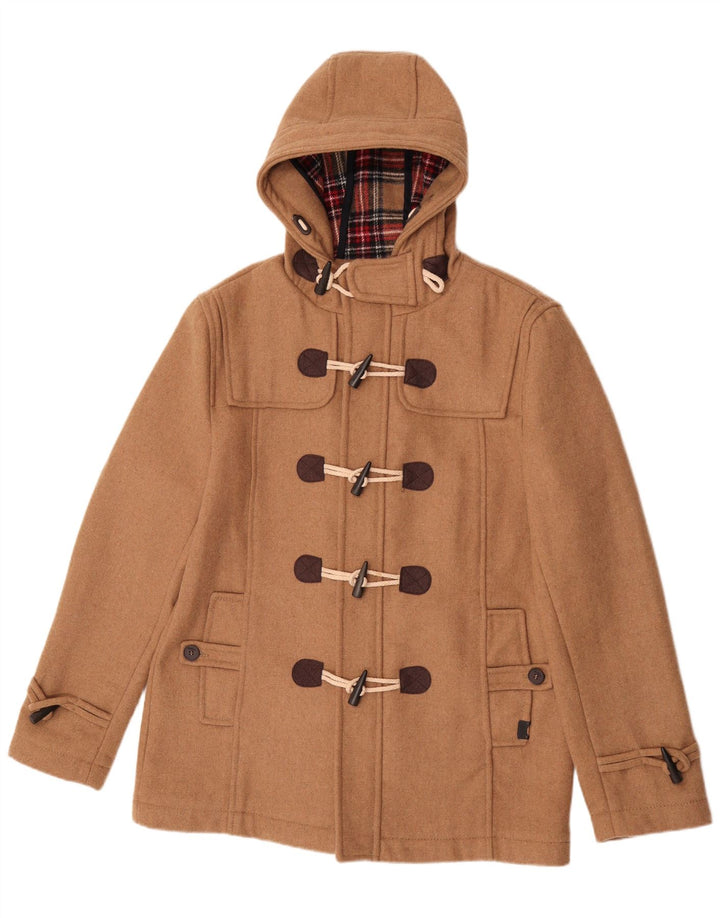 Montgomery con cappuccio da uomo Pull & Bear UK 42 XL Poliestere beige