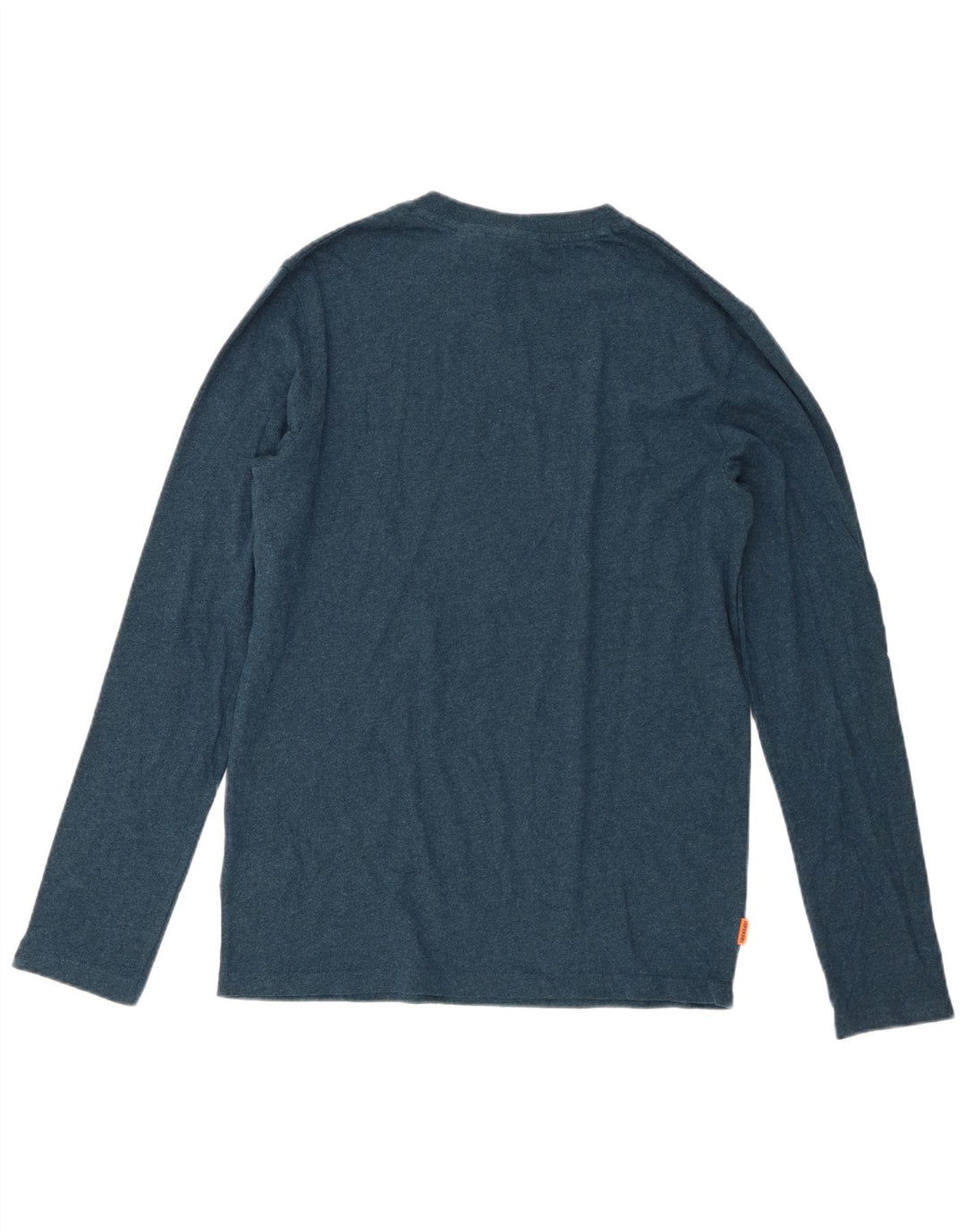 Top da uomo a maniche lunghe Superdry in cotone blu medio